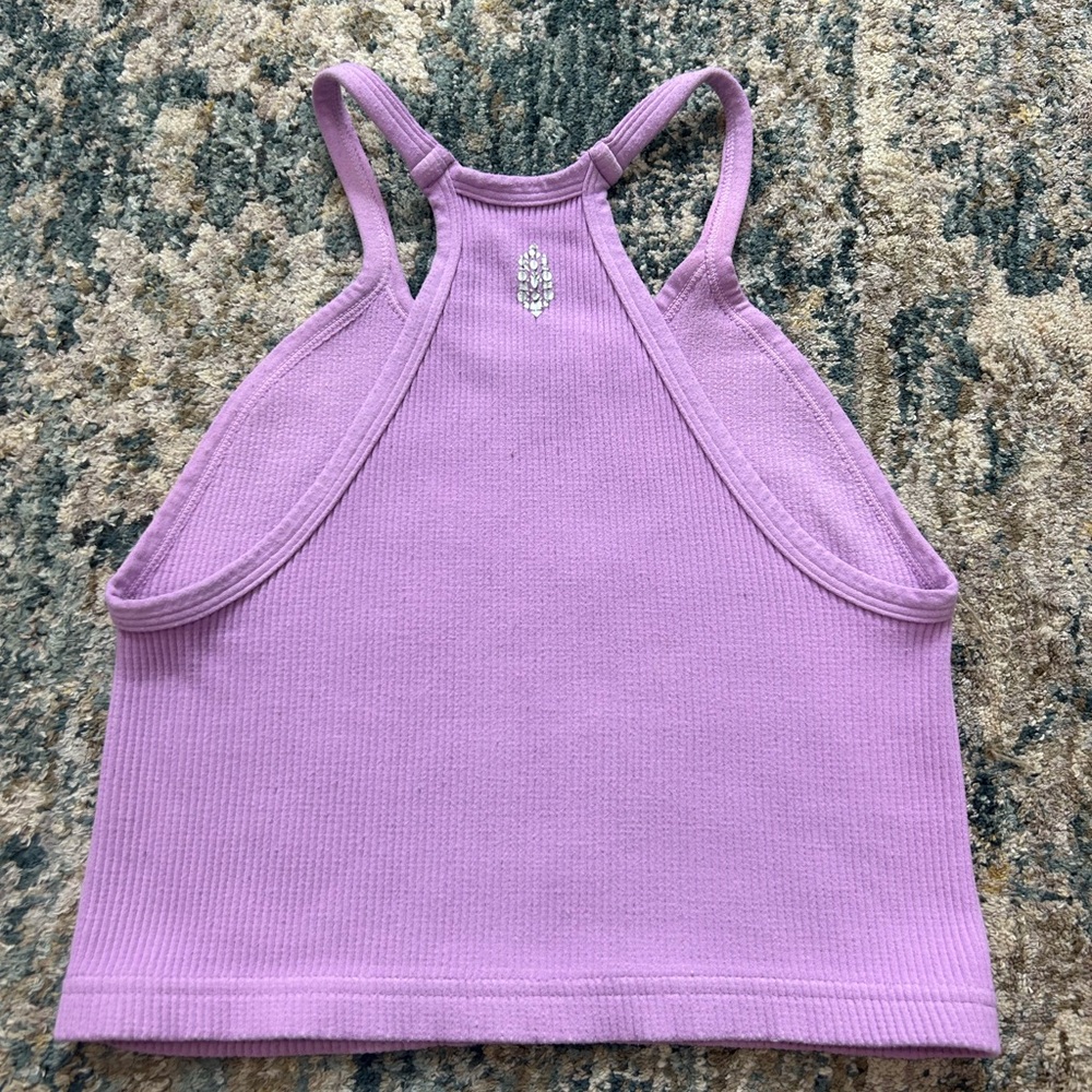 Free People Movement Ribbed Purple Tank Top